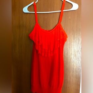 CACHE PARTY ORANGE BLOUSE (NWT)